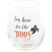 Gibson Home I'm Here for the Boos 18 oz. Stemless Wine Glass