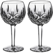 Waterford Lismore Balloon Wine Glasses 8 oz. Set of 2