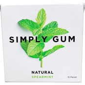 Simply Gum Natural Spearmint Gum 15 pc.