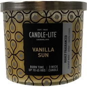 Candle-Lite Premium Vanilla Sun 3 Wick Candle 14 oz.