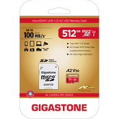 Gigastone MicroSD A2 V30 512GB with SD Adapter
