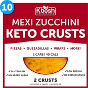 Kbosh Food Mexi Zucchini Keto Pizza Crust 10 pack, 6 oz. each