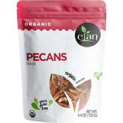 Elan Organic Raw Pecans, Gluten-Free, GMO-Free, Vegan, Nuts 8 units, 4.4 oz. each