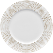 Noritake Khaki Hammock Rim Dinner Plate, Stripes 11 in.