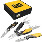 CAT 3 Piece Multi Tool and Pocket Knife Gift Set