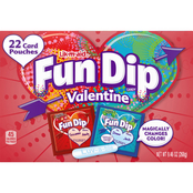 Ferrara Lik-M-Aid Fun Dip Valentine's Card and Candy Kit 22 ct.