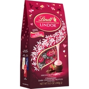 Lindt LINDOR Valentine's Strawberry Dark Chocolate Truffles 8.5 oz. Bag