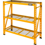 DeWalt 4 ft. Tall 3 Shelf Steel Wire Deck Industrial Storage Rack