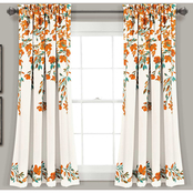 Lush Decor Tanisha Room Darkening Window Curtain Panels Set 52 x 63 + 2