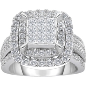American Rose 14K White Gold 2 CTW Diamond Bridal Ring