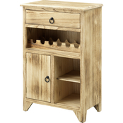Coast to Coast Accents One Door One Drawer Wine Cabinet