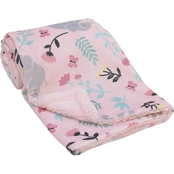 Floral Elephant Super Soft Baby Blanket