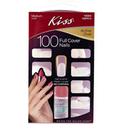 Kiss 100 Full Cover Nails Kit in Oval