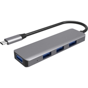 Powerzone USB-C to 4-Port USB 3.0 Hub