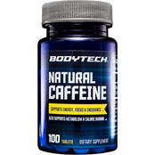 BodyTech Natural Caffeine Supports Energy, Focus and Endurance 200 MG 100 ct.