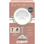 Conair Variable Lighted 1x and 10x Mirror