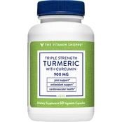 The Vitamin Shoppe Triple Strength Turmeric 900mg Vegetable Capsules 60 ct.