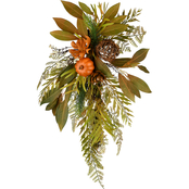 National Tree Company 26 in. Harvest Wall Flower Swag