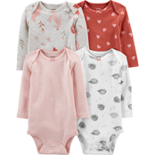 Carter's Infant Girls Bodysuits 4 pk.