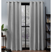 Exclusive Home Oxford Sateen Blackout Grommet Top Curtain Panel Pair