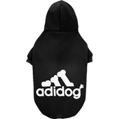 Fresh Pawz Adidog Black Logo Pet Hoodie