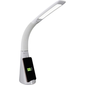 OttLite Purify 26 in. Adjustable LED Sanitizing Desk Lamp with Wireless Charging