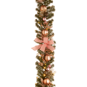 National Tree Company 72 in. Decorated Pine Garland with Battery Operated Lights