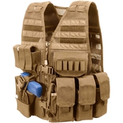 Elite Tactical Systems MVP Commandant Tactical Holster Vest, Left Hand Holster