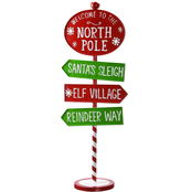 National Tree Company 36 in. North Pole Signpost