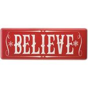 National Tree Company 31 in. Believe Horizontal Holiday Wall Sign