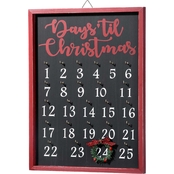 National Tree Company 16 in. Days Till Christmas Calendar Sign