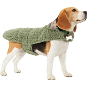 Youly The Nature Lover Olive and Multicolor Reversible Dog Puffer Coat