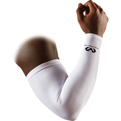 McDavid Compression Single White Arm Sleeve, Medium