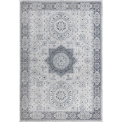 Rugs America Harper Silver Song Abstract Vintage Area Rug
