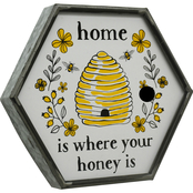 Simply Perfect Home Is Where Your Honey Is 9 in. x 11.75 in. Sign