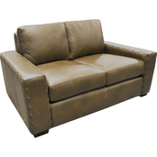 Omnia Leather Breckenridge 100% Top Grain Leather Love Seat