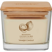Yankee Candle Renewing Coconut and Iris Medium Well Living 3 Wick Square Candle