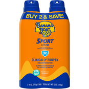 Banana Boat Sport Performance Clear Broad Spectrum SPF 30 Sunscreen Twin Pack