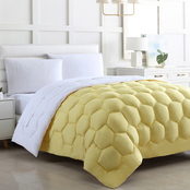 Spirit Linen Home Honeycomb Stitch Down Alternative Comforter