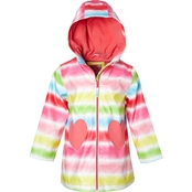 Pink Platinum Toddler Girls Tie Dye Rain Coat