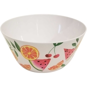 Gibson Home Sweet Fruits 6 in. Melamine Cereal Bowl