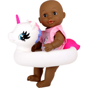 Disney Dream Collection 12 in. Baby Doll with Unicorn Floatie, African-American