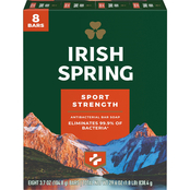 Irish Spring Sport Strength Antibacterial Bar Soap 8 pk.
