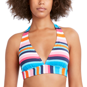 Nautica Shoreline Stripe Halter Bikini Top