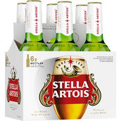 Stella Artois Lager Beer, 6 pk., 11.2 oz. Bottles