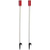 Alpine 43 in. Tall Outdoor Solar Powered Driveway Markers with LED Lights Set of 2