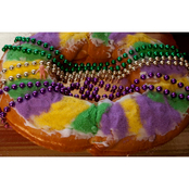 Poupart Bakery Double King Cake Strawberry & Cream Cheese Flavor Large 6 lb.