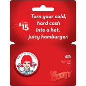 Wendy's $15 Gift Card