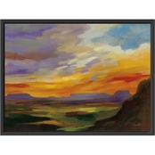 Inkstry Sonoran Desert Sunset Crop Framed Canvas Giclee