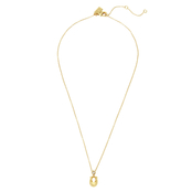 COACH 16 in. Goldtone Chubby C Pendant Necklace